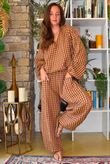 Vivienne Plaid Heathcliff Blouse Olive & Russet